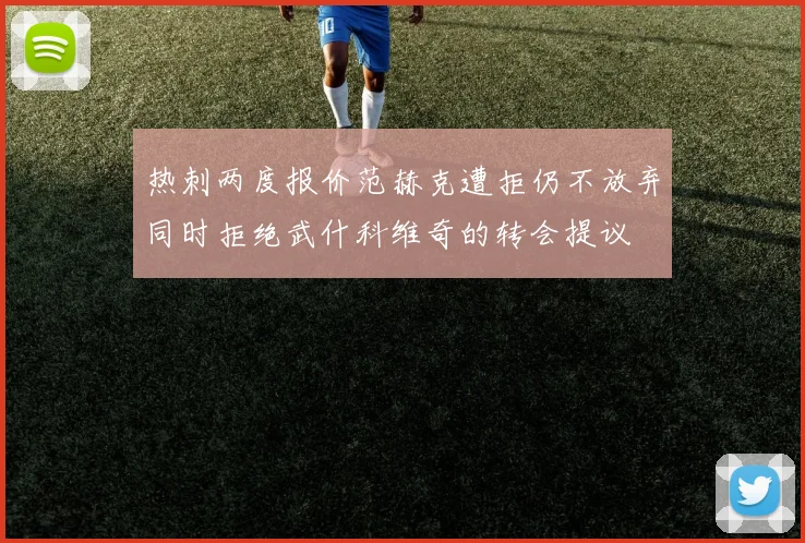 热刺两度报价范赫克遭拒仍不放弃同时拒绝武什科维奇的转会提议